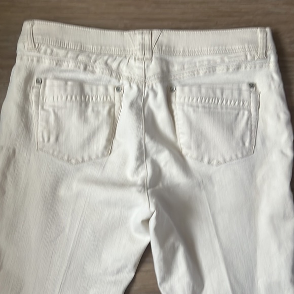 Democracy Ab Technology High Rise Ankle Cropped Jeans Size 14 Ivory Stone Denim - Picture 6 of 8